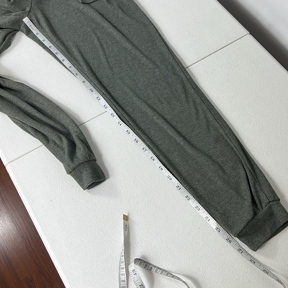 LBLC the Label Sz Small Marcy Jogger Pants Ribbed Olive/Gray - Picture 7 of 10